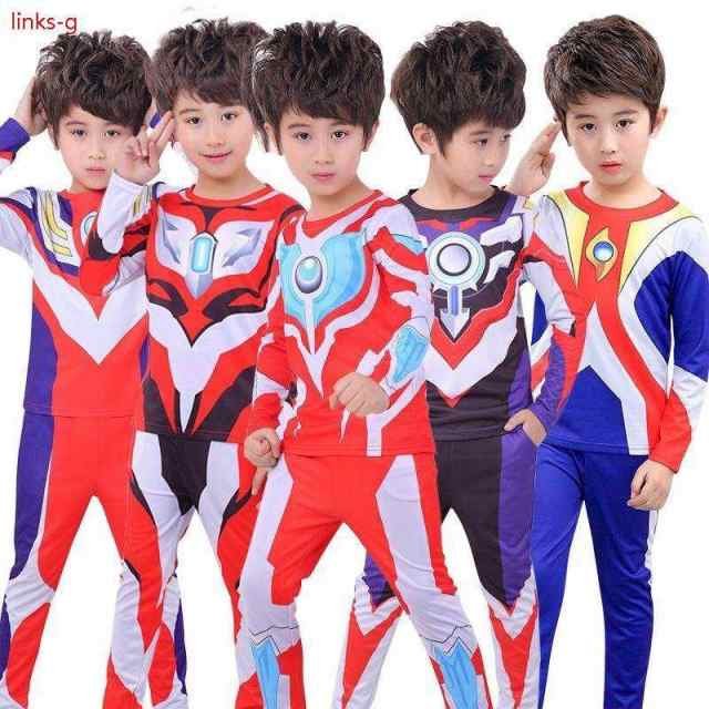 Sale! 子供服 春秋 ウルトラマン Ultraman セットアップ キッズ 上下